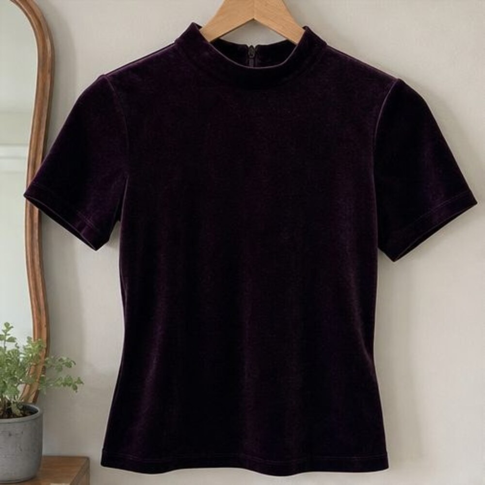 Cream V Neck Top
